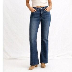 Seven7 Size 8 Color-London (Dark Wash) Tummyless High Rise Slim Bootcut Jeans